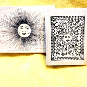 Sun god rubber stamps